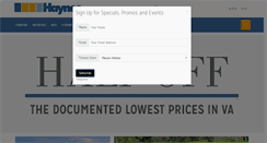 Desktop Screenshot of haynesfurniture.com